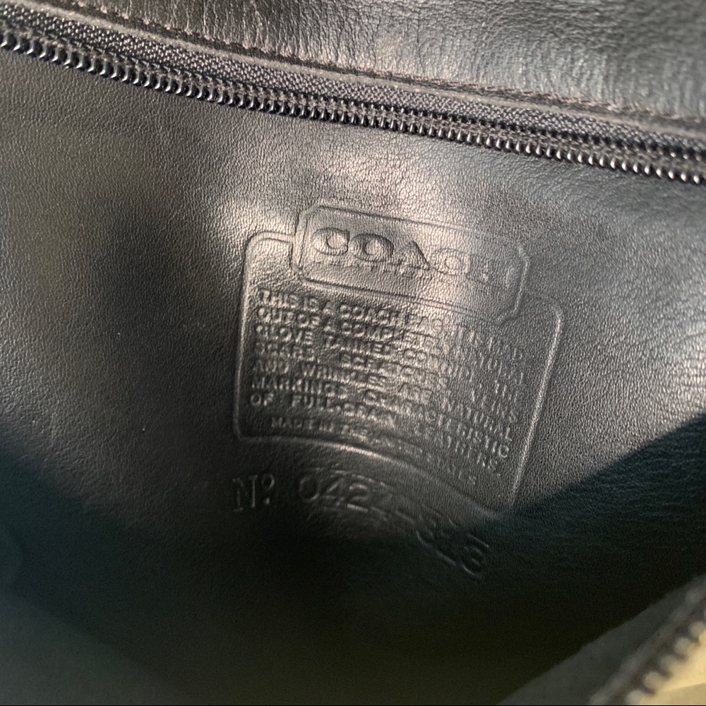 Vintage Coach XL Leather Backpack - Black - Picture 6 of 15